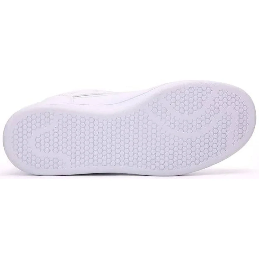 UBFEN‎ White High Top Fashion Sneakers Platform Lace Up Magic Sticker Shoes 37